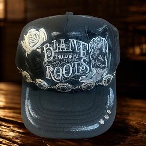 OTTO Blame It All On My Roots Trucker Hat | Western Trucker Hat